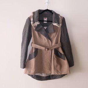 Yoana Baraschi - Faux Fur Trench Coat